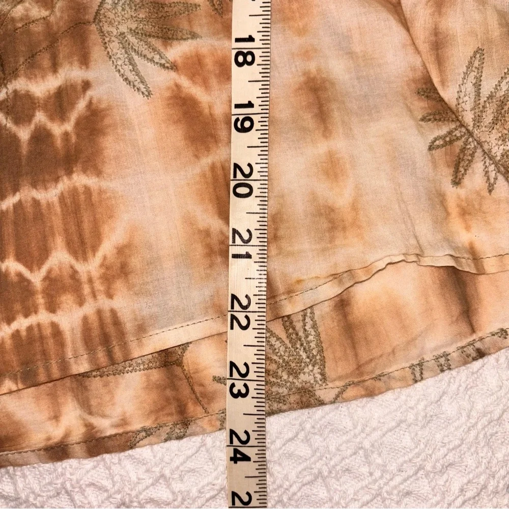 a pea in the pod maternity large BoHo top embroidered flowers muted colors large